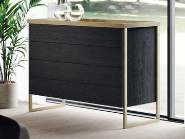 MISTY TRAY - Aluminium and wood chest of drawers by Guzzini & Fontana - view 2